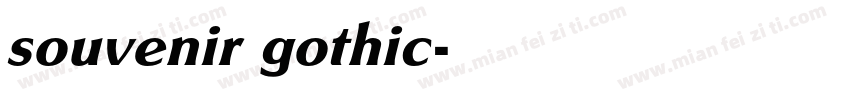 souvenir gothic字体转换